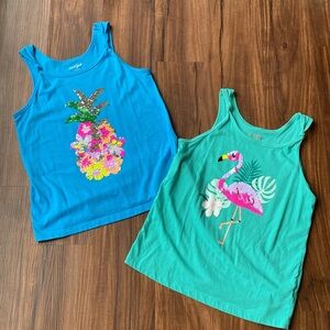 Cat & Jack Flip-Sequin Tank Tops